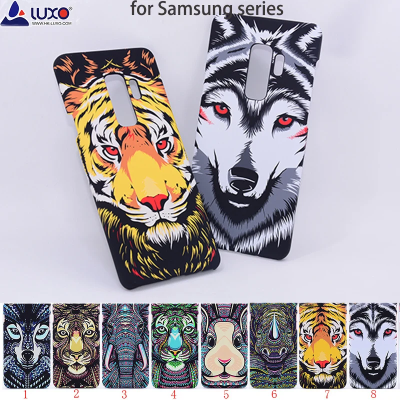 Жесткий чехол Luxo для Samsung Galaxy S8 S9 S10 Note 8 9 10 Plus с рисунком леса короля Aztec животных