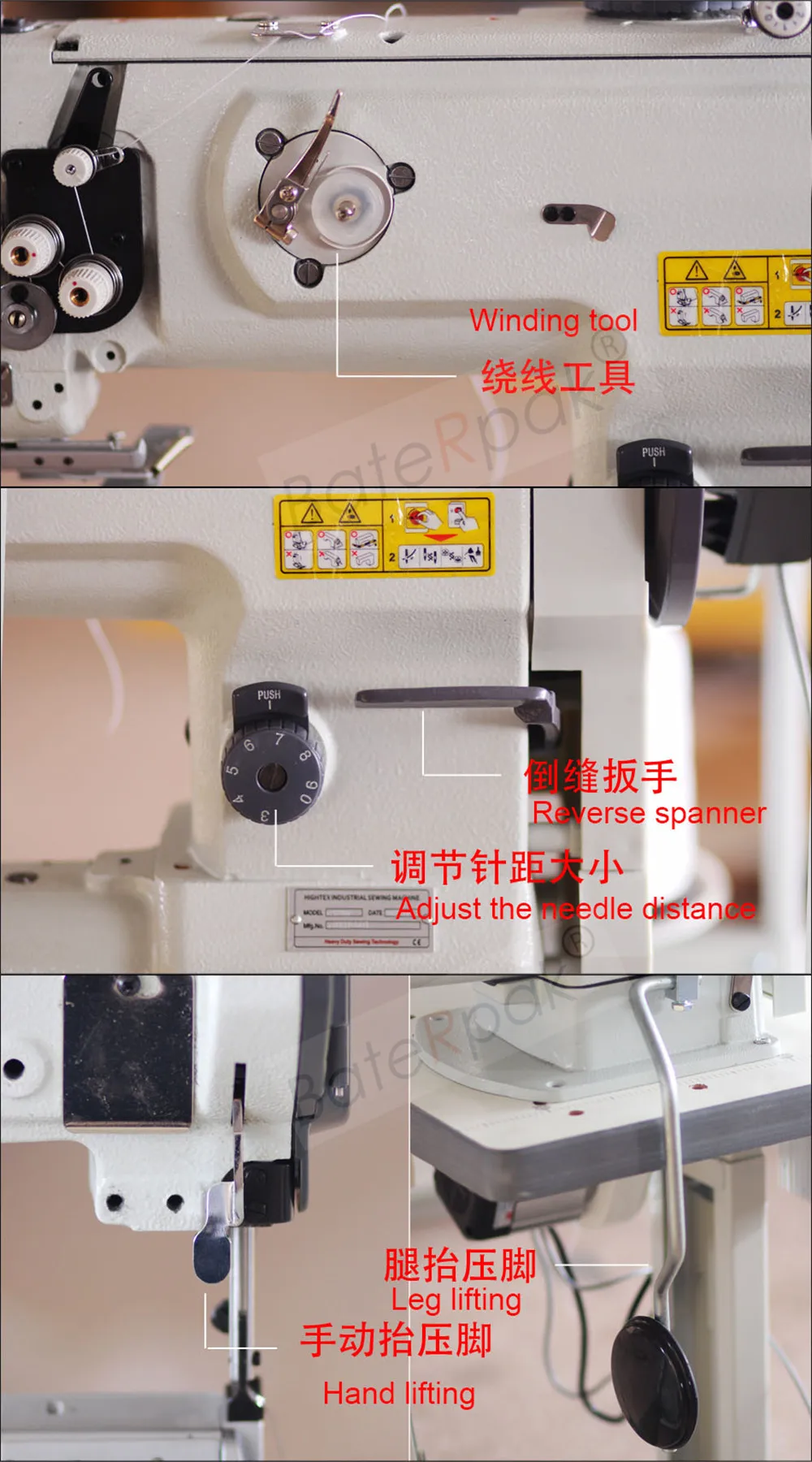 BateRpak CB6900 кожаные сумки, часы ремни швейная машина, одежда высокой перевозки Промышленная швейная машина
