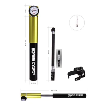 

Inflator Bicycle Air Pump US/French Nozzle Alloy Maintenance Parts BASECAMP Tire