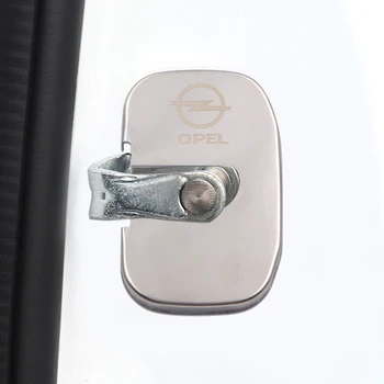 

4pcs car styling Auto door lock case covers for Opel Opc line Logo Corsa for Vauxhall Insignia accessories car-styling stickers