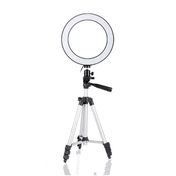 

7.9Inch LED Ring Light Photographic Selfie Ring Lighting with Stand for Smartphone Youtube Makeup Video Studio Tripod Ring Light