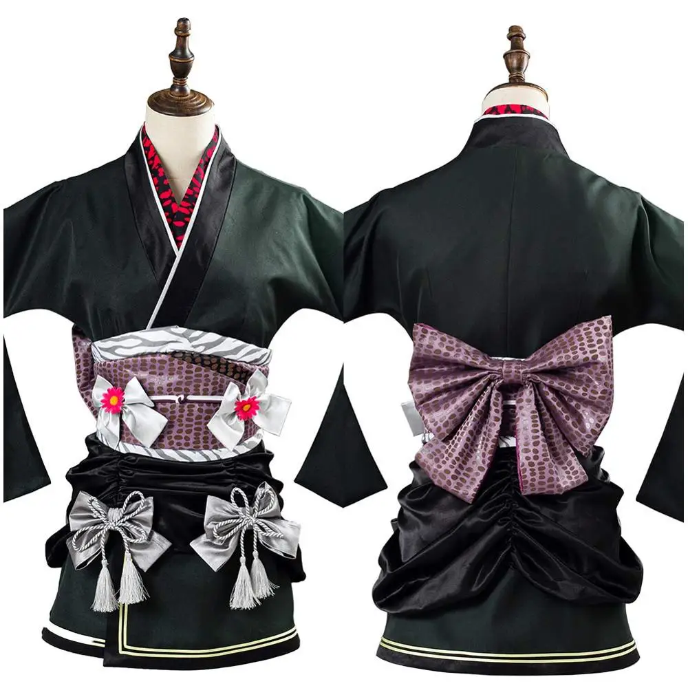 Final Fantasy VII:7 Remake Tifa Lockhart Cosplay Costume Wall Market the Honeybee Inn Exotic Kimono Gown Halloween Party Dress |