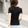 BOBOKATEER plus size v-neck black t shirt women 2022 summer tee shirt femme damskie t-shirt women tshirt cotton camisetas mujer ► Photo 2/6