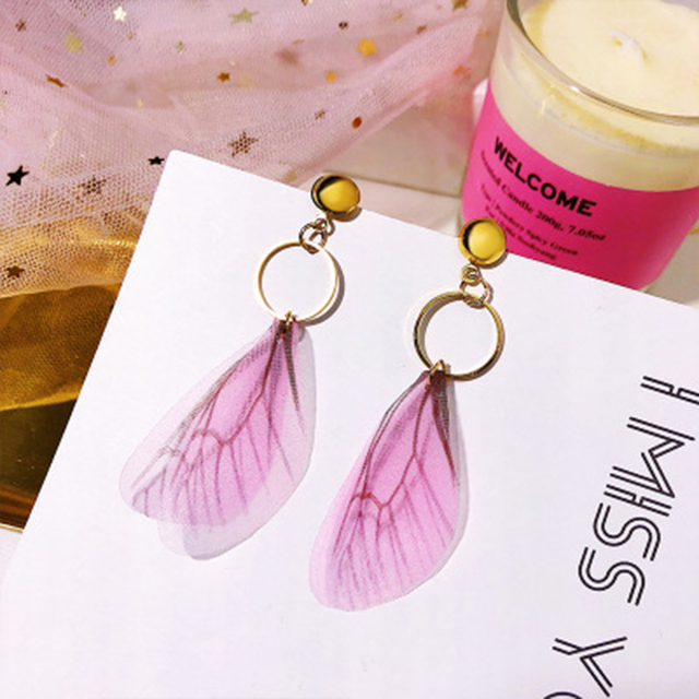 Fairy 1Pair Long Tassel Earrings Fashion Feather Style Ethnic Boho Big Statement Dangle Earring Wedding Earrings Brinco