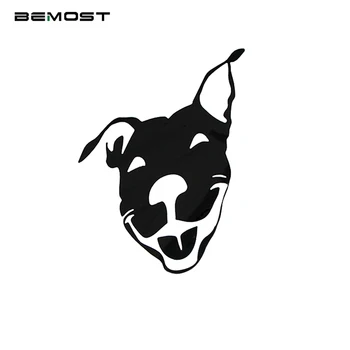 

BROSHOO Fashion Car Stickers Smile Hunting Dog Funny Creative Decals Waterproof Auto Accessories Styling Free Shipping 12*12cm