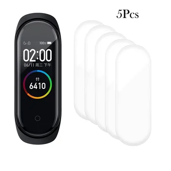 

5Pcs Hydrogel Protective Tempered Film for Xiaomi Mi Band 4 Protection Film Full Screen Permeability HD Explosion Film