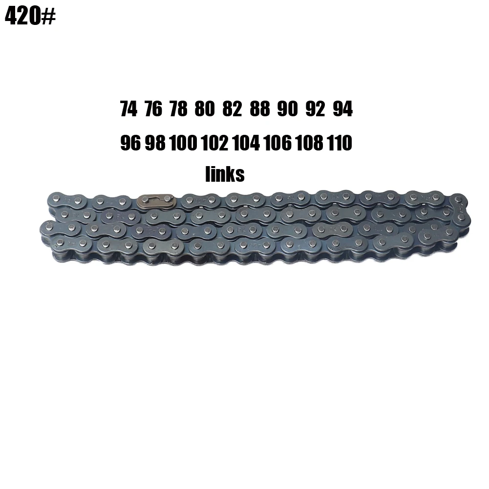 420 420# 74 76 78 80 82 88 90 92 94 96 Links 102L 104L 108L Chain For Pit Pro Dirt Bike Atv Quad 125cc 140cc 150cc Mini Moto Chain