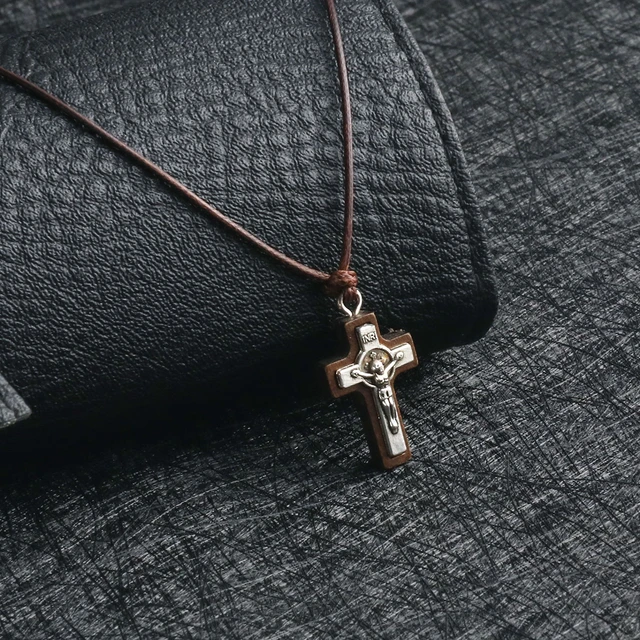 Buy Religion Wooden Cross Necklace Unique Handmade Christian Gift Cross  Necklace Online in India - Etsy