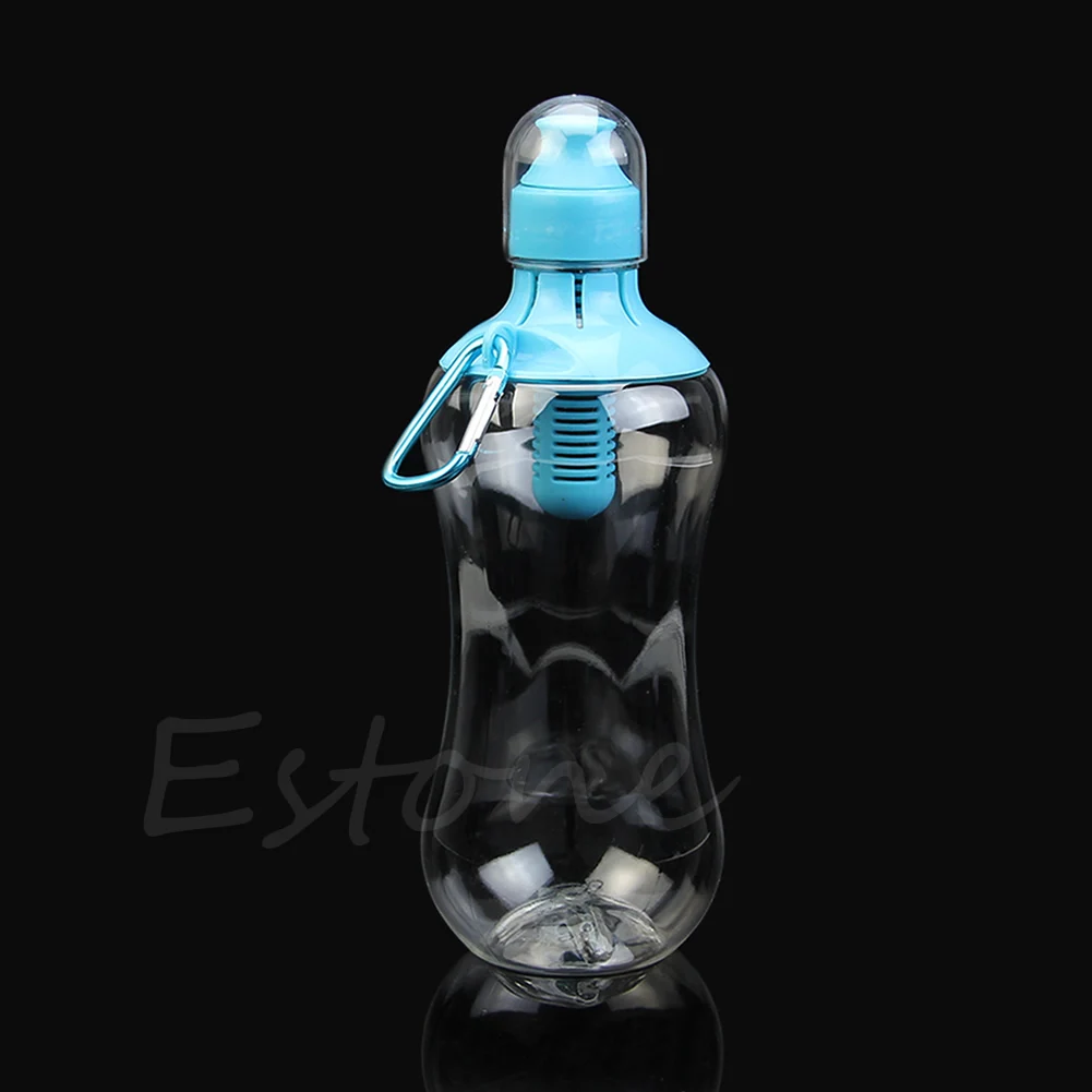 Лидер продаж фильтр для воды Bobble бутылка питьевой спорт на открытом воздухе Туризм 550 мл X7JD - Цвет: Небесно-голубой