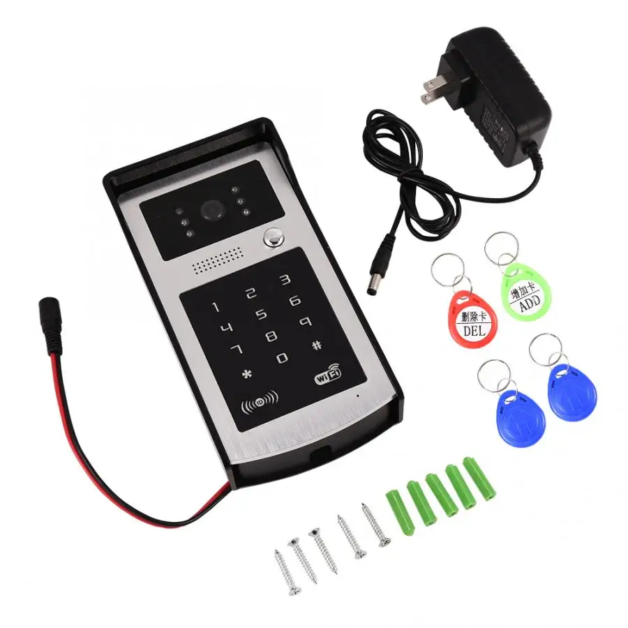 video doorbell WiFi Video Doorbell Phone Intercom HD Camera Motion Detection ID Code Keypad for iOS Android  doorbell