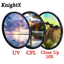 KnightX UV CPL ND Звездный фильтр для объектива canon nikon dslr 50d 400d d70 18-200 49 мм 52 мм 55 мм 58 мм 62 мм 67 мм 72 мм 77 мм