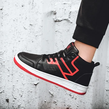 

OLOME Men Casual High help Board Shoes Light Breathable Male Sneakers High Quality Outdoor Walking Shoes Zapatos Casuales