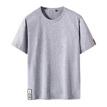 

2020 Summer men's large short sleeve t-shirt men's add plus 8XL loose man round neck T-shirt high quality brand tops Tees 1-6