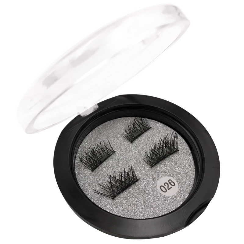 1 Pair Magnetic EyeLashes Natural Hair Mink Lashes 3D Mink Fake Lash 100% Dramatic EyeLashes 1 Box Magnetic fake eyelashes