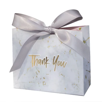 

Creative Marble Pattern Gift Bag Party Chocolate Packaging Box Wedding Candy Box Gift Box 50PCS
