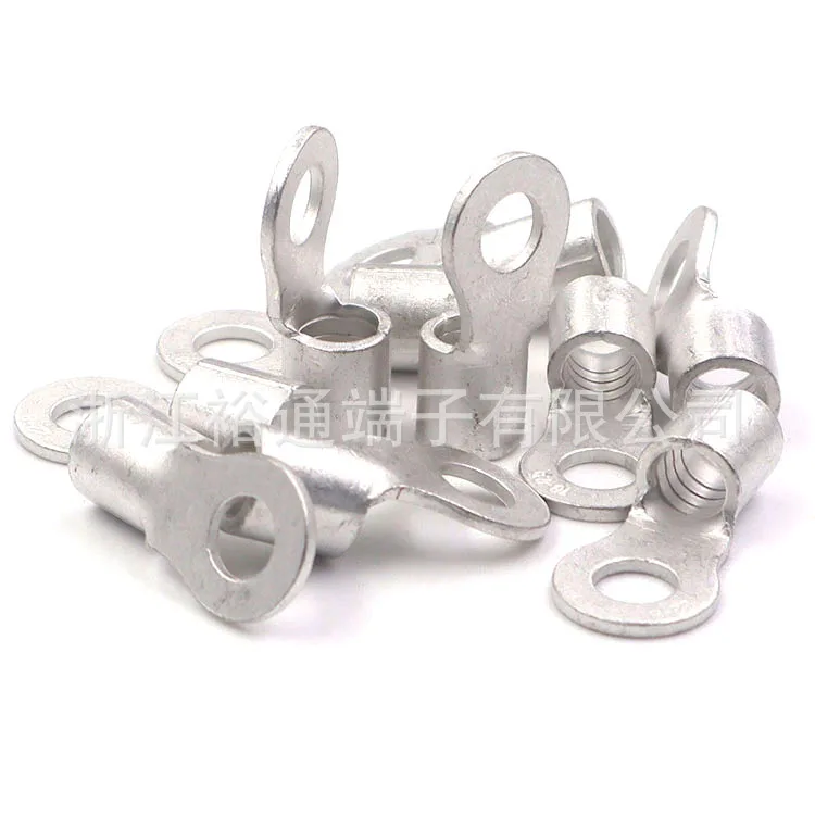 

RNB22-5/6/8/10/12 O-Welding Bare Terminals Environmentally Friendly Cable Lug AWG4 100 Pieces/Bag