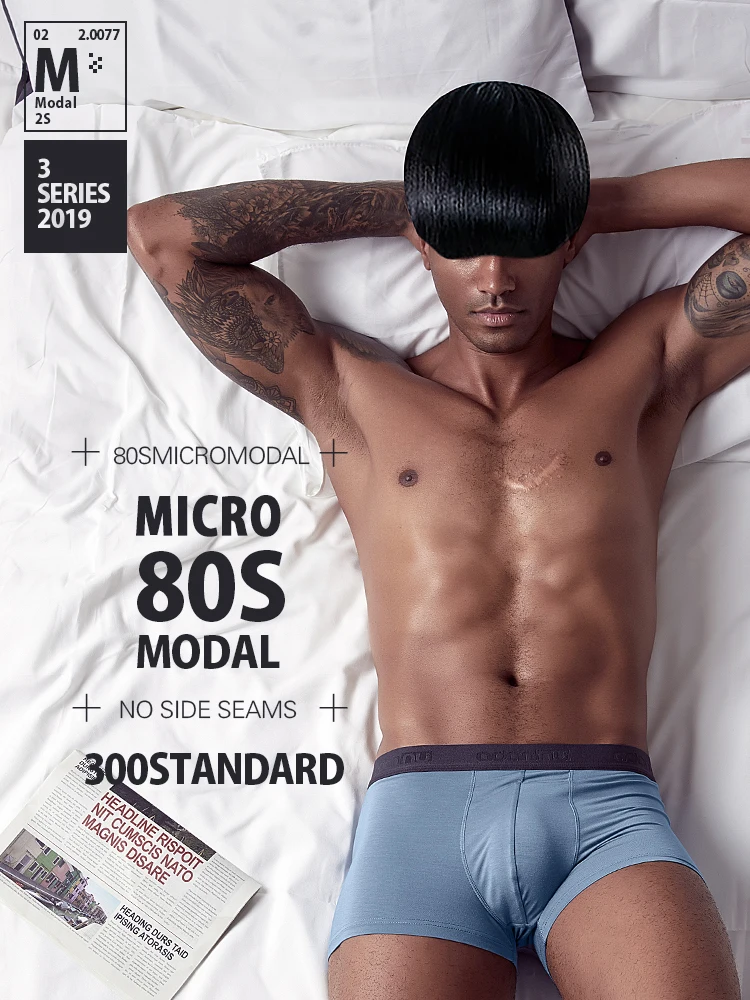 ADANNU Brand Men Underwear Boxer Modal Breathable Comfortable Underpants Male Panties Cueca Tanga Men Boxers Shorts Calzoncillo
