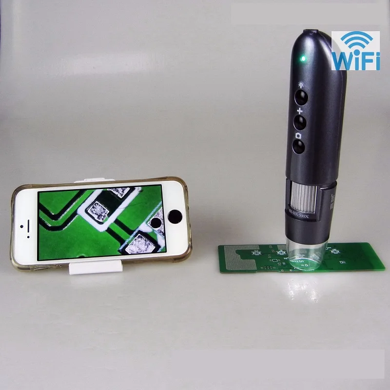 200X Digital WIFI Microscope Video USB Smart Phone Repairing Industrial Microscope Skin Detector Scalp Microscope Android iOS