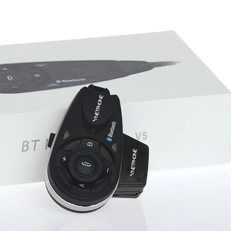 VNETPHONE Motorcycle Bluetooth Headset Helmet 1200M Mp3 V5 Applicable To 5 Riders At The Same Time