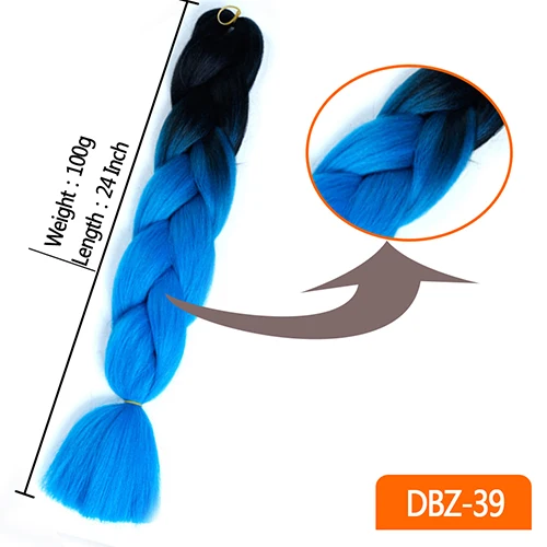 MUMUPI 24 дюйма длинные вязанные крючком косички волосы Xpressions плетение волос, 1 шт./лот синтетические волосы для наращивания для женщин Головные уборы - Цвет: #3