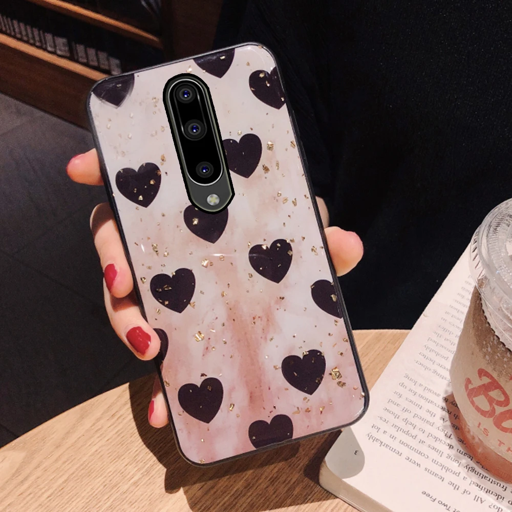 YUETUO ТПУ блестки чехол на заднюю панель телефона, coque, чехол, чехол для oneplus one plus 7 pro для oneplus 7 pro аксессуары силиконовые аксессуары - Цвет: white