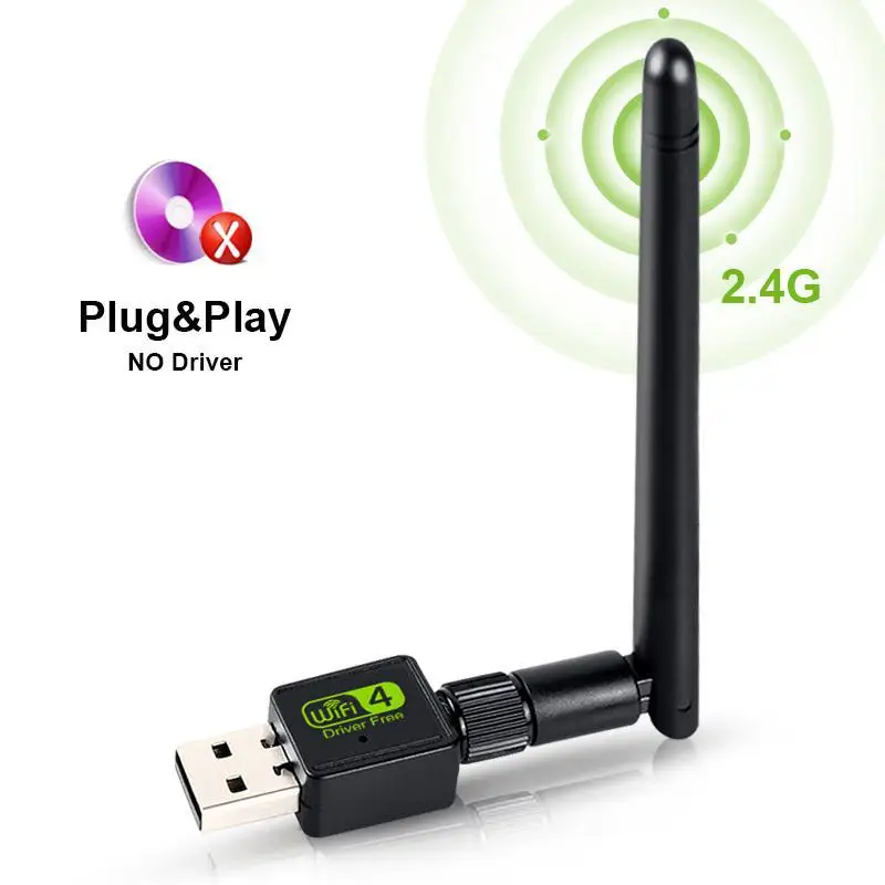 

Mini USB Wifi Adapter 150Mbps 2dB WiFi Dongle Wi-fi Receiver Wireless Network Card 802.11b/n/g Free Driver Wifi Ethernet r20