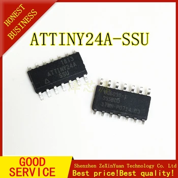 

10PCS/LOT ATTINY24A-SSU ATTINY24 ATTINY24A MCU 8BIT 2KB FLASH 14SOIC IC best quality.