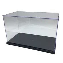 Blocos de construção montados plexiglass acrílico, caixa de exibição, mão, modelo, poeira, caixa, figuras, tijolos, brinquedos para crianças