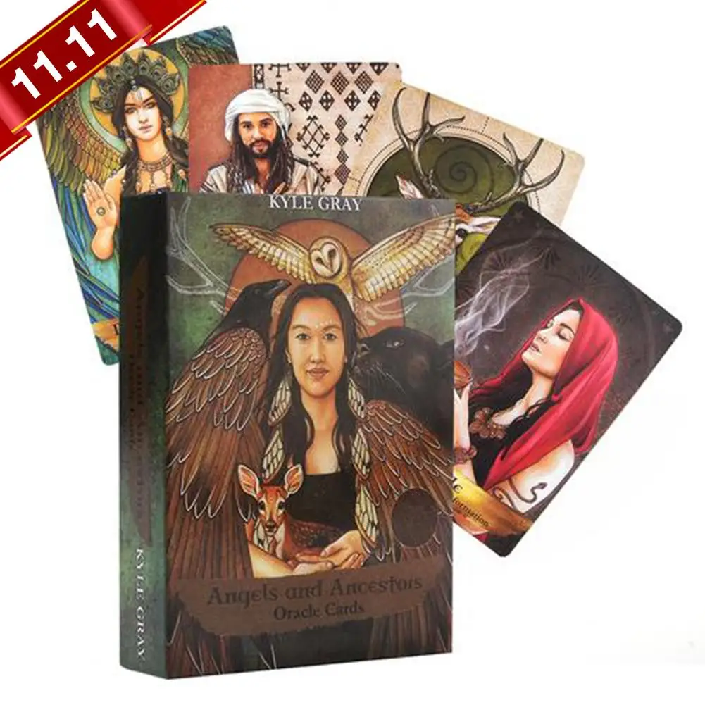 

2019 hot 55 Pcs Oracle Cards Sheets Angels And Ancestors Oracle Card Board Game For Party Games Playing Cards Entertainment