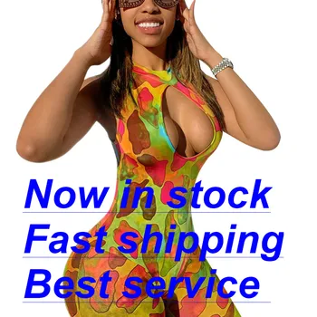 

Sexy Women Halter Sleeveless Summer Club Jumpsuit High Neck Sleeveless Casual Long Jumpsuit Playsuits