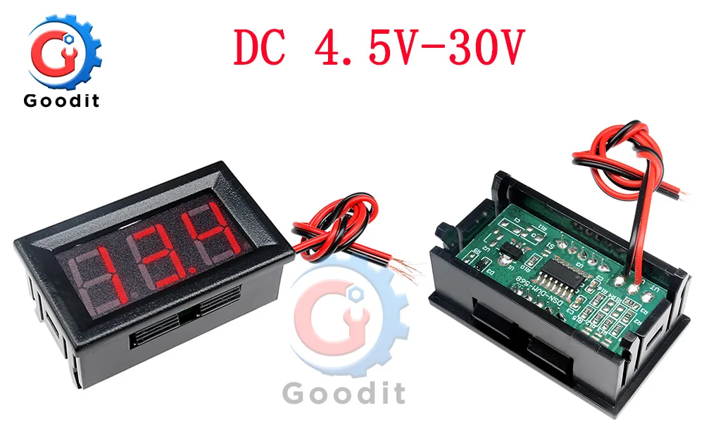 0.36"5Digit DC0-33.000V/0-4.3000-33.000V Precision Digital Voltmeter Panel 