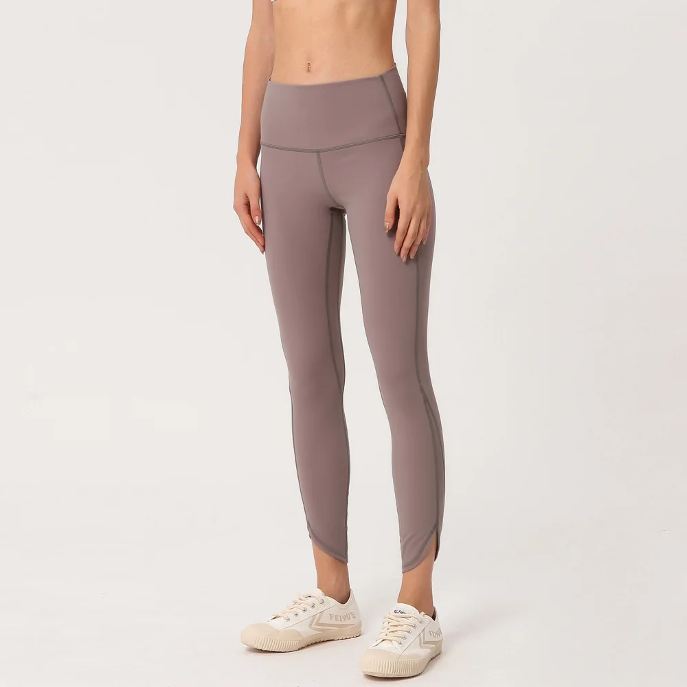 Женские Штаны Для Йоги, Леггинсы для йоги с высокой талией, спортивные Леггинсы для фитнеса, женские колготки для бега, высокая эластичность, высокое качество, S-XL - Color: gray