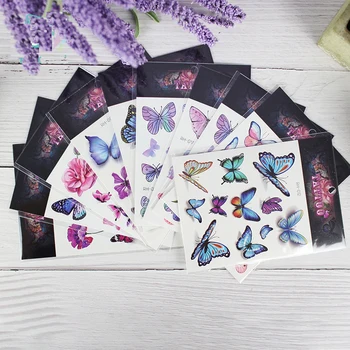 

Sexy Girl Women Temporary Tattoo Sticker 3D Butterfly Waterproof Fake Tatoo Stickers Shoulder Hand Back Foot Arm Art Flash Tatto