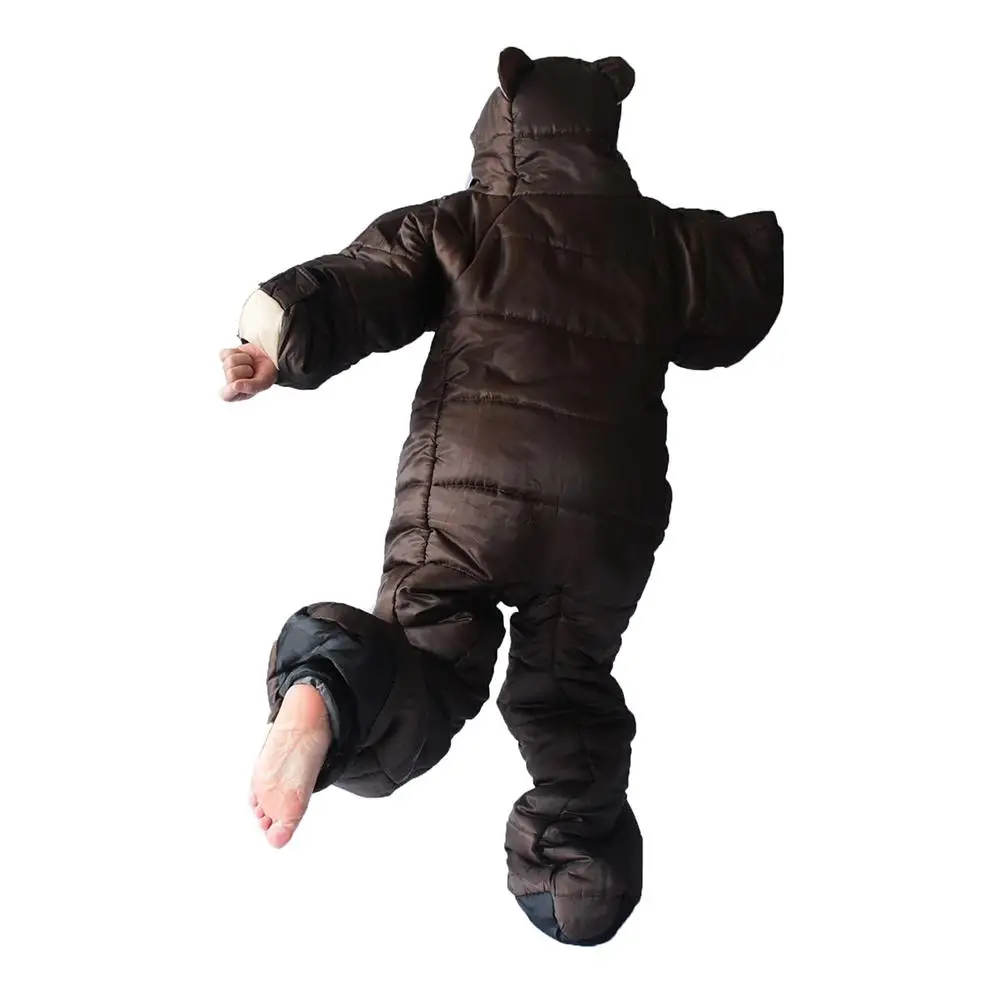 Full Body Wearable Sleeping Bag Bear Shaped Brown Sleeping Pouch For Family Outdoor Camping Hiking Portable Camping Travel Sleeping Bags Aliexpress