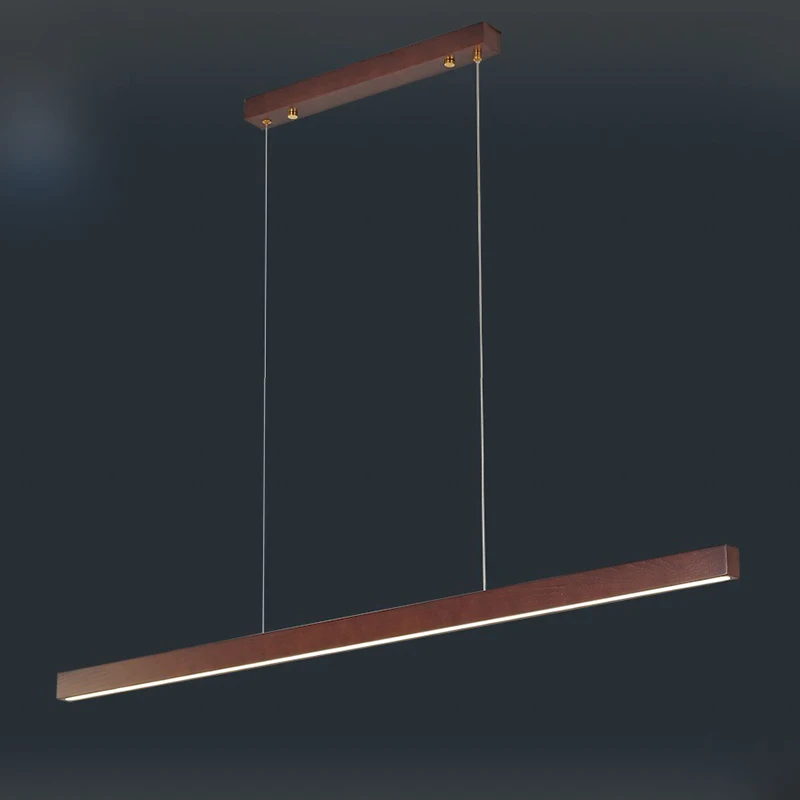 Minimalism LED Wood Pendant Light Lighting for Dining Room Art Decor Home Office Kitchen Study Hanging Indoor Light Fixtures