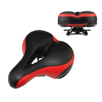 

Mountain Bike Shockproof Cushion Bike Saddle Cushion PU Leather Surface Comfortable Cycling Seat Shockproof Bicycle Saddle