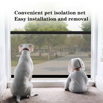 

Dog Gate Ingenious Mesh Dog Fence For Indoor and Outdoor Safe Pet Dog gate Safety Enclosure Pet supplies Dropshipping