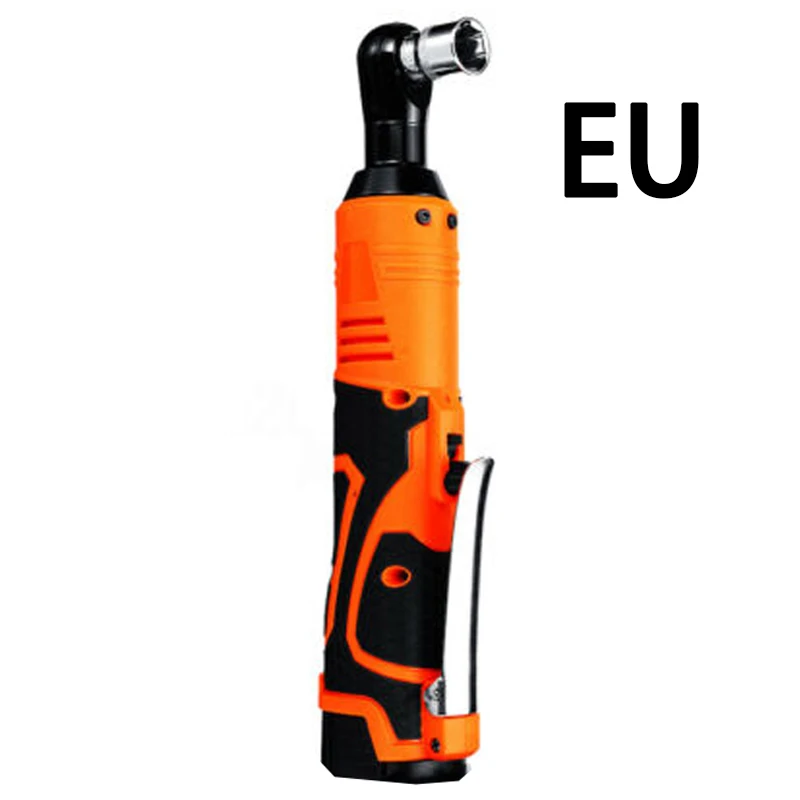 25V 90N. m 3/8 ''перезаряжаемый Электрический беспроводной Трещоточный ключ набор инструментов AU/US/UK/EU вилка 110-220V пластиковый Мультитул без батареи - Цвет: EU