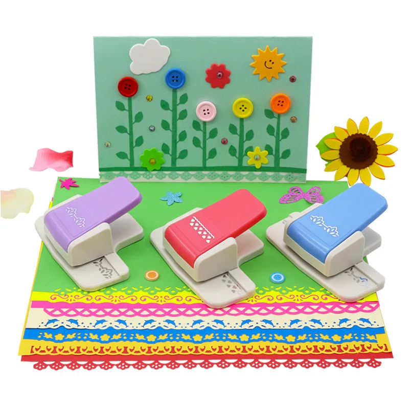 10 kind Border Punch S flower design Embossing Punch for Scrapbooking paper embossing machine scrapbook punches
