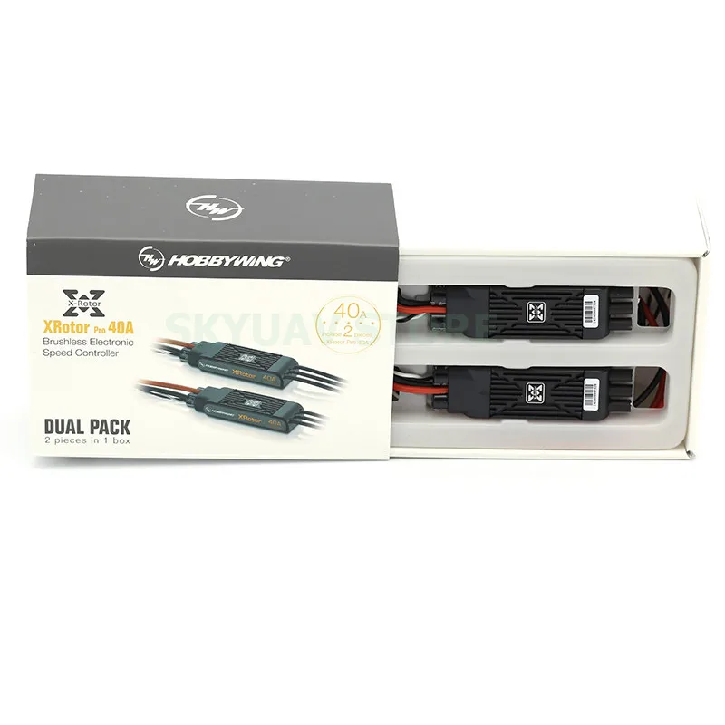 2шт HOBBYWING xrotor Pro 40A ESC 3 S-6 S Lipo бесщеточный для радиоуправляемого дрона Многоосный