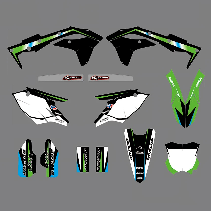 KX 250F KXF 250 в комплекте по индивидуальному заказу номер наклейка комплект для Kawasaki