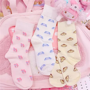 

Japan Cartoon Melody Pudding Dog Socks Girls Harajuku Cute Animals Patterend Socks Sweet Casual Socks