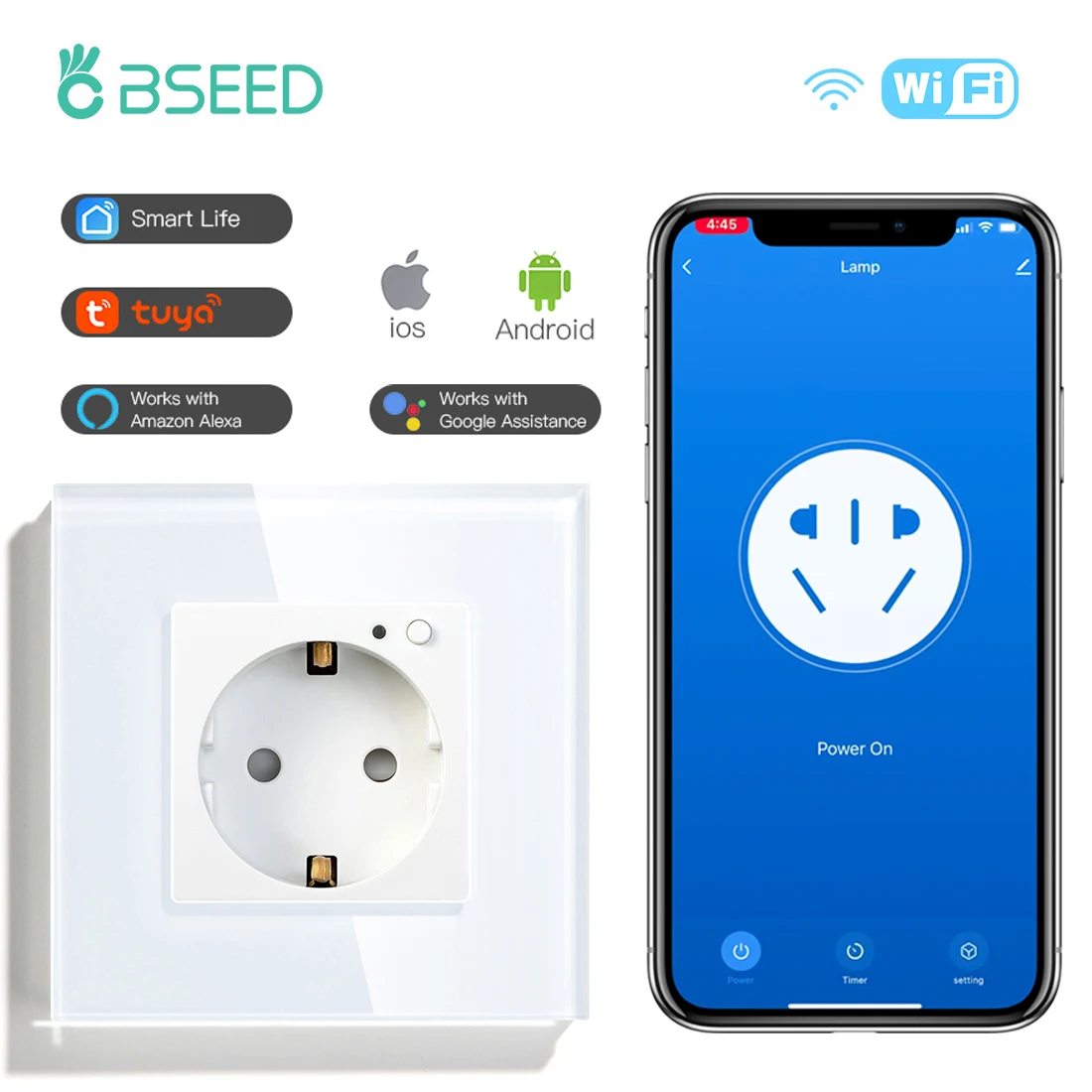 Умная настенная розетка с Wi-Fi 16 А 250 В | Обустройство дома