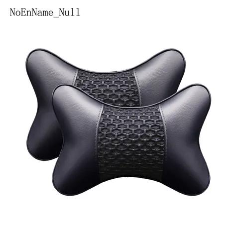 Artificial Leather Car Pillow Protection Neck Car Headrest Comfortable Auto Supplies Safety Breathable Neck Pillows