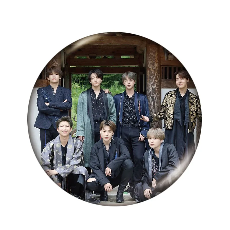 5 см Kpop Bangtan значок для мальчиков альбом булавки брошь аксессуары для одежды шляпа украшение для рюкзака - Окраска металла: 60