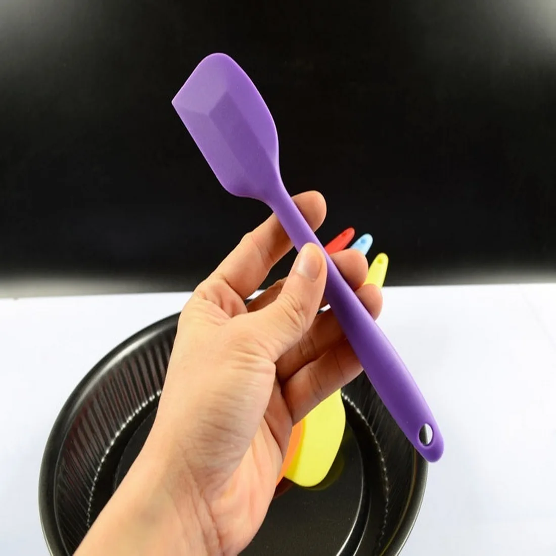 1Pc High Quality Food Grade Silicone Cake Spatulas Cream Butter Scraper Mixer Brush Pastry Tool Kitchen Supplies