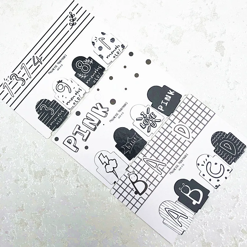 4 pcs/set Cactus Bear cat Magnetic Bookmarks Books Marker of Page Stationery School Office Supply Student Rewarding Prize