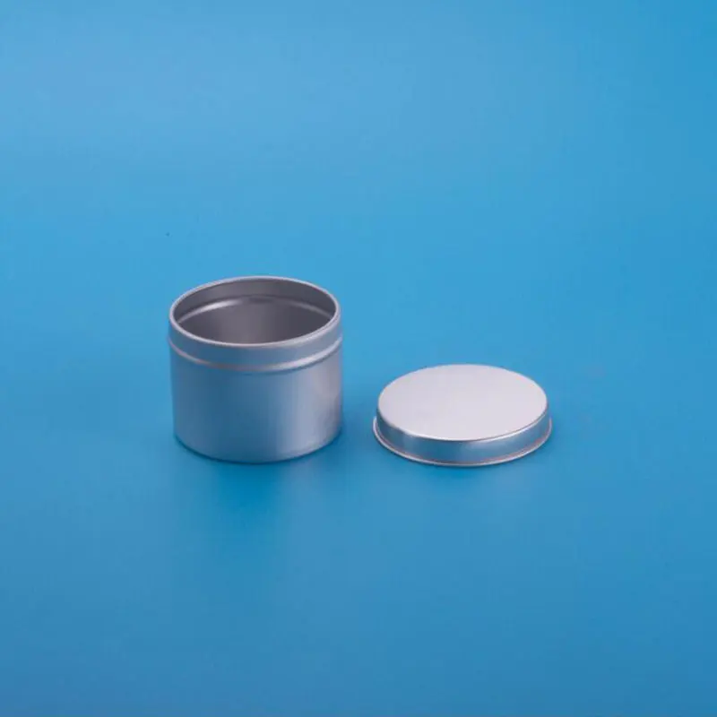 60ml Aluminum Metal Tin Cans Hair Wax Pots Packaging Bottle Makeup Tool Cream Containers Candle Jar 50pcs/lot High Quality