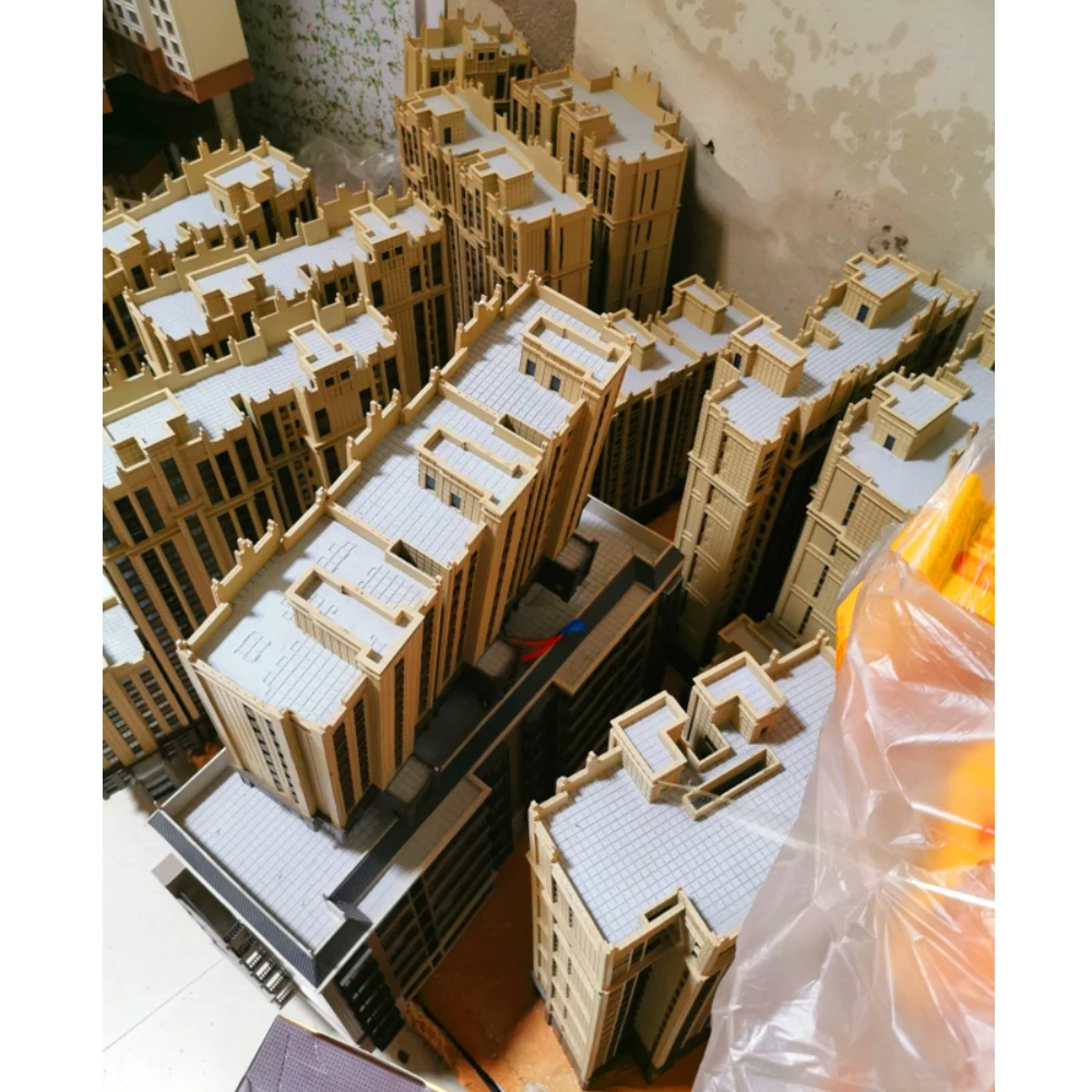 High-rise finished planning house Toys customization Sandtable Model Building City Landscape Model ABS Architectural Building