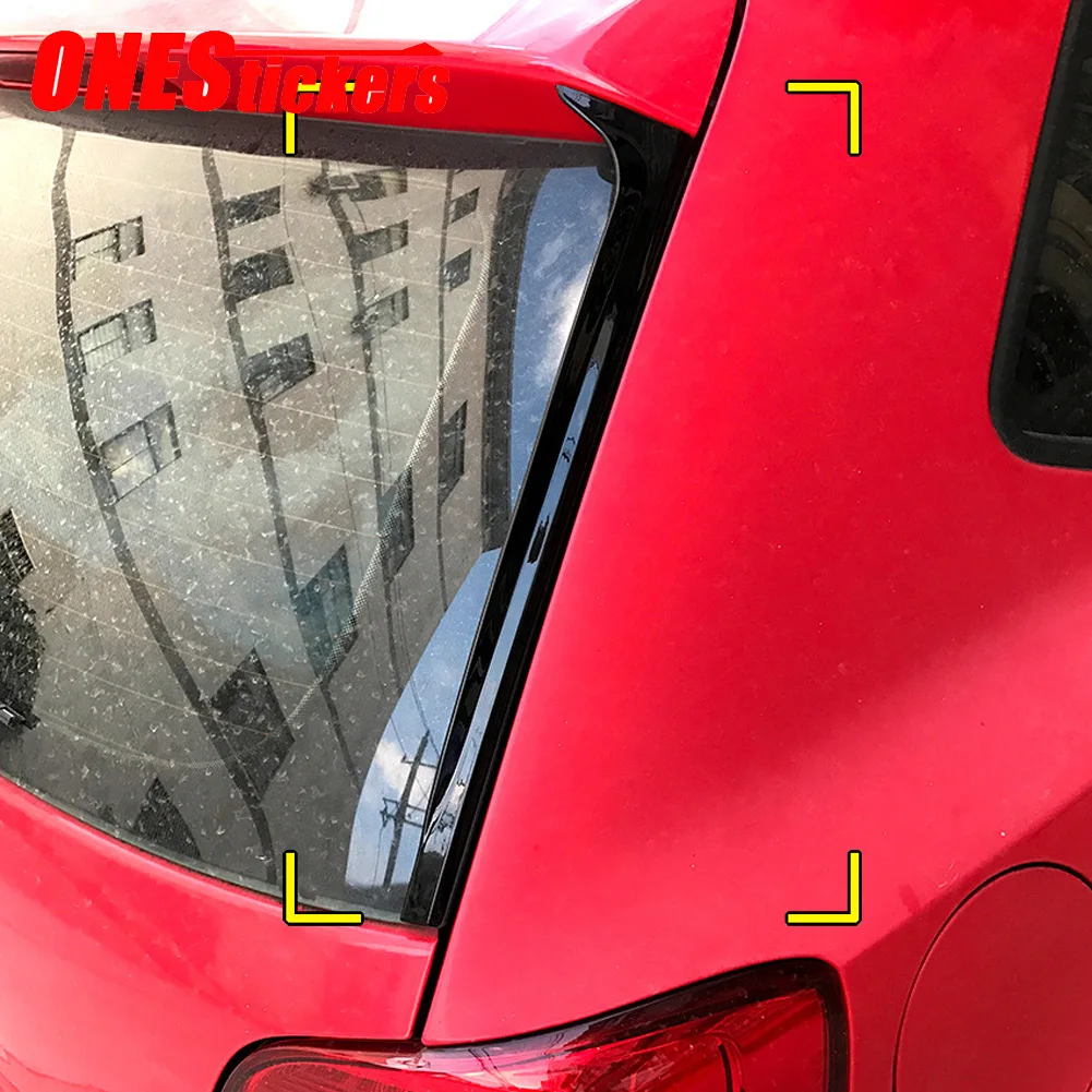 2 шт. для Volkswagen VW Polo MK5 2011- автомобильные аксессуары заднее лобовое стекло боковое крыло Стикеры для спойлера накладка Декоративная полоса
